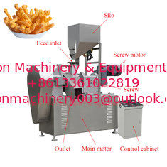 China Automatic crunchy curls snacks making machine rotary head extruder production line supplier