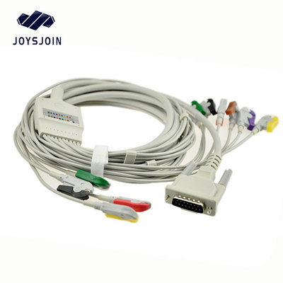 China Schiller  10 lead bnanan 4.0 ekg patient cable with leadwires, 2.8m supplier