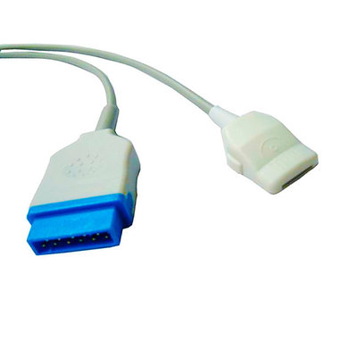 China GE spo2 adapter cable, suitable for trusignal/ohmeda/masimo/nellcor sensor spo2, TPU material, lenth 2.4m,11pin cable supplier