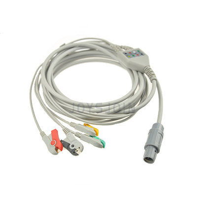 China Primedic DM10/DM30 ECG cable 16pin 4 lead clip style ecg cable for patient monitor supplier
