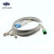 Fukuda Denshi  5 lead ECG Cable with leadwires TPU material patient cable for ecg machine supplier