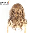 Natural wave 100 human hair lace front wigs light brown human hair lace wigs