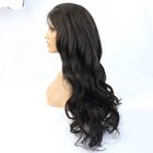 Hot selling natural Looking Human Virgin body wave brazilian hair lace wig