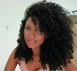 Hot sale no tangling human hair half lace women curly wig