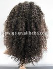 Kinky curl Brazilian virgin hair Glueless Wig full lace wig paypal available
