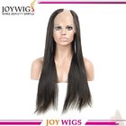 Wholesale Pirce U Part Left Part 20" #1 Light Yaki Indian Remi U Part Wigs For Black Women