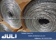500mm diameter heavy duty galvanized flat wrap razor wires / flat wrap concertina razor wire