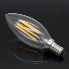 LED Filament 3w candle 300 lumen Indoor lighting bright European royal family transparent retro chandelier crystal lamp