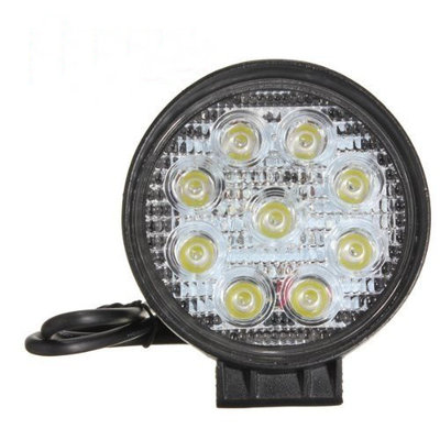 China 27W 9LED Round Spot Beam Lamp LED Car Work Light supplier