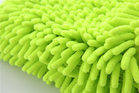 Green color high quality double side microfiber chenille car cleaning detailing house cleaning wash mitts/gloves