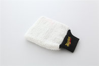 white color microfiber plush car cleaning detailing house cleaning wash mitts/gloves