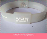 white color promotional power silicone wristband