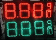 20'' Red / green color LED Gas Station Sign for Fuel advertising Petrol , 8000nits Brightness