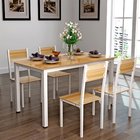steel frame with powder coating MDF dining table set (1+4)