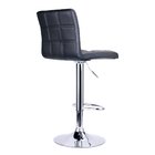 Modern Square PU Leather Adjustable Bar Stools With Back