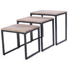 3PC Stacking Nesting Coffee End Table Set Living Room Modern Home Furniture