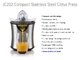 JC202 Compact Stainless Steel Citrus Press Lemon Squeezer supplier