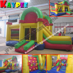 China Mix colourful combo,inflatable combo game,bouncer with slide obstacle KCB059 supplier