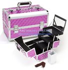 Professional Makeup Case with Trays and Brush Holder