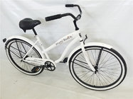 Made in China white color OEM steel frame  26" 2.125 beach cruiser for lady for sale
