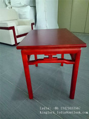 China Hotel Conference room solid wood coffee table tea table set in red wood grain supplier