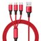 Applicable Apple iPhone Android Type-C 1 for 3 USB data Tiger pattern weaving 3A mobile phone charging line supplier