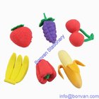 scented fruit eraser,plastic rubber eraser from china factory direct sell