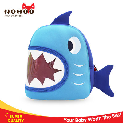 China 0.3KG Toddler Shark Backpack , Preschool Personalized Backpacks supplier