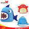 3D Cartoon Blue Shark Backpacks For Kids OEM / ODM Available NH024 supplier