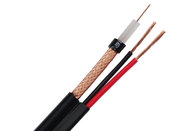 China 23 AWG BC RG59 Siamese CCTV Coaxial Cable with 24 × 0.20mm CCA Power for Digital Video manufacturer