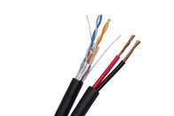 China 2 Pairs UTP CAT5E Cable 24 AWG ip Camera Cable with CCA Power Siamese Cable manufacturer