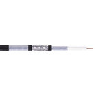 China 23AWG Bare Copper RG59 Coaxial Cable Solid PE 95% CCA Braid Black RoHS Standard manufacturer
