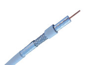China RG6 Quad-Shield Coaxial Cable 18 AWG CCS B.60% Non-B.40% PVC-CMP White manufacturer