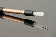 China 23AWG Bare Copper RG59 Coaxial Cable Solid PE 95% CCA Braid RoHS Standard CPR manufacturer