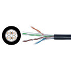 China CAT6 Outdoor Cable PE Jacket with 23 AWG Solid Bare Copper for IP Camera manufacturer