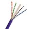 China 23 AWG UTP CAT6 Security Camera Cable with 4 Pairs Bare Copper CMR Rated PVC exporter