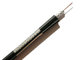 China 75 Ohm RG11 Quad Shield Coaxial Cable 60% and 40% AL Braiding with Messenger Black exporter
