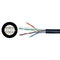 China CAT6 Outdoor Cable PE Jacket with 23 AWG Solid Bare Copper for IP Camera exporter