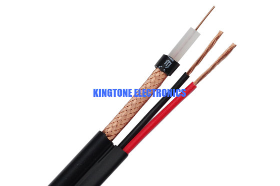 23 AWG BC RG59 Siamese CCTV Coaxial Cable with 24 × 0.20mm CCA Power for Digital Video manufacturer