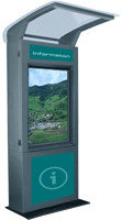China W3 stainless steel waterproof outdoor touchscreen information kiosk with infrared waterpro supplier