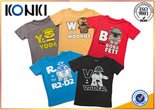 China Custom Personalized Kids T Shirts With Various Colors Soft Material supplier