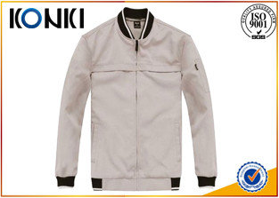 China Professional Stylish Custom Jackets Grey Scrub Long Sleeve With Logo Printing supplier