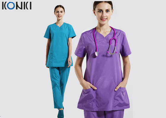 China Hospital Nurse Uniform Medical Office Uniforms Ventilate Cotton Female Workwear supplier
