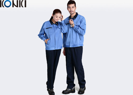 China Cotton / Polyester Wearable Custom Work Uniform Safety Engineering Workwear supplier