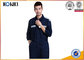 Navy Safety Custom Work Uniforms Long Sleeve With Reflective Strip supplier
