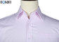 Custom Notch Lapel Office Wear Uniform Office Staff Men'S Pink Shirt supplier