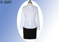 Office Uniform Shirts For Women , Perfect Long Sleeve White Shirt With Collar supplier