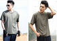 Cool Short Sleeve Army Green T Shirt Cotton Uniforms For Men supplier