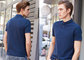 Men'S Navy Color Personalized Polo Shirts Stand Collar Fashion T - Shirt supplier