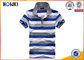 200 Grams 100% Cotton Stripes Print Style Customized Embroidered Polo Shirts For Mens supplier